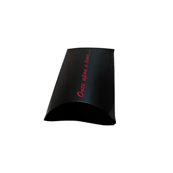 Big Size Black Pillow Box For Candy Small Gift Packing Box Wholesale With Ribbon